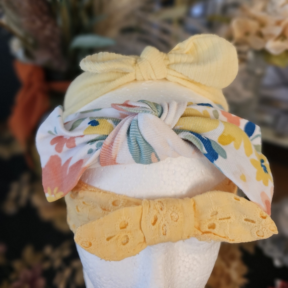 Yellow headband 3pc BUNDLE for Baby - Picture 5 of 7